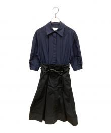 3.1 phillip lim（スリーワンフィリップリム）の古着「Origami Combo Dress」｜ネイビー
