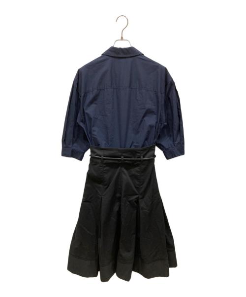 3.1 phillip lim（スリーワンフィリップリム）3.1 phillip lim (スリーワンフィリップリム) Origami Combo Dress ネイビー サイズ:SIZE 0の古着・服飾アイテム