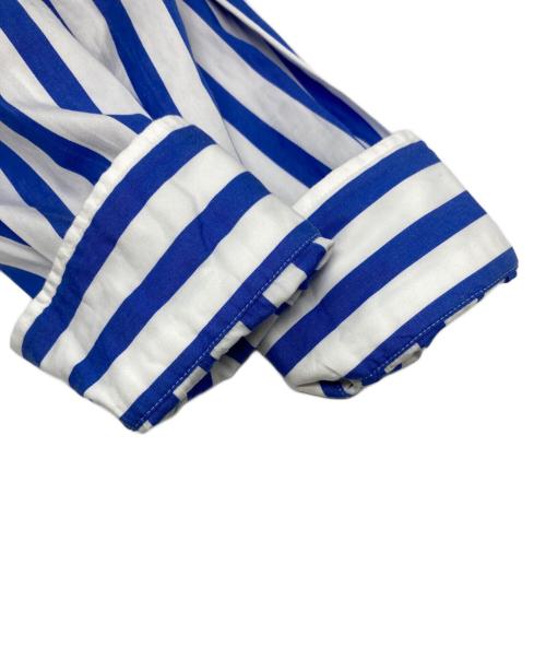POLO RALPH LAUREN（ポロ・ラルフローレン）POLO RALPH LAUREN (ポロ・ラルフローレン) ベルテッド ストライプド コットン シャツドレス/WMPODRSNFA20541 ブルー×ホワイト サイズ:2 未使用品の古着・服飾アイテム