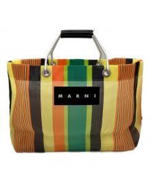 MARNI（マルニ）の古着「MARKET STRIPE MINI BAG」｜イエロー