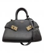Salvatore Ferragamoサルヴァトーレ フェラガモ）の古着「HUG ミニ 2WAYショルダーバッグ」｜ブラック