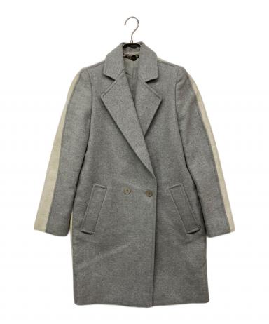 STELLA McCARTNEY ジップアップケープコート グレー 中古・古着通販】STELLA McCARTNEY (ステラマッカートニー) バイカラー