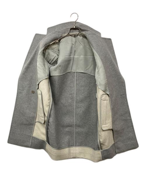 STELLA McCARTNEY（ステラマッカートニー）STELLA McCARTNEY (ステラマッカートニー) バイカラーウールハーフコート グレー×ホワイト サイズ:36の古着・服飾アイテム