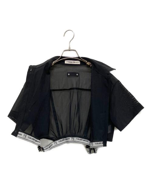 PRANK PROJECT（プランクプロジェクト）PRANK PROJECT (プランクプロジェクト) シースルーロゴバンドシャツ ブラック サイズ:freeの古着・服飾アイテム
