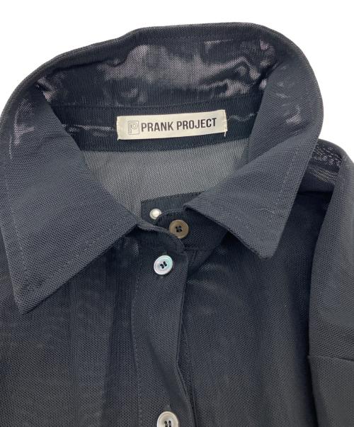 PRANK PROJECT（プランクプロジェクト）PRANK PROJECT (プランクプロジェクト) シースルーロゴバンドシャツ ブラック サイズ:freeの古着・服飾アイテム