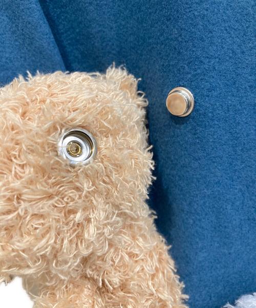 13DE MARZO（トレセ デ マルソ）13DE MARZO (トレセ デ マルソ) SMILEY (スマイリー) コラボスタジャン アイボリー×ブルー サイズ:Ⅼの古着・服飾アイテム