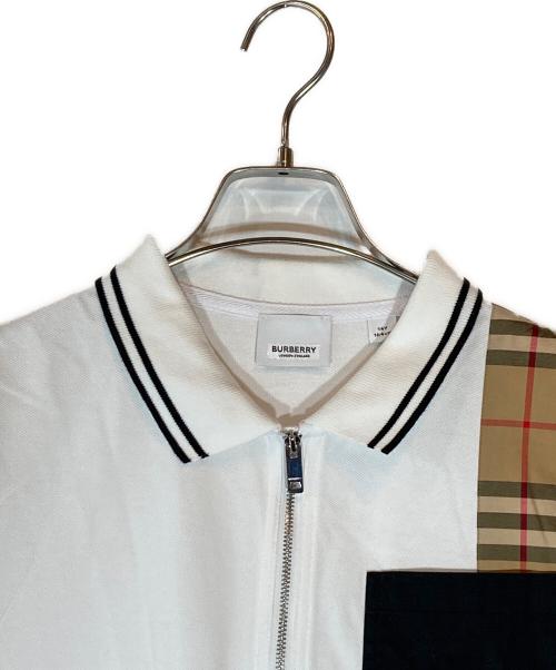 BURBERRY（バーバリー）BURBERRY (バーバリー) ノバチェックハーフジップワンピース ホワイト サイズ:14Y 164ｃｍの古着・服飾アイテム