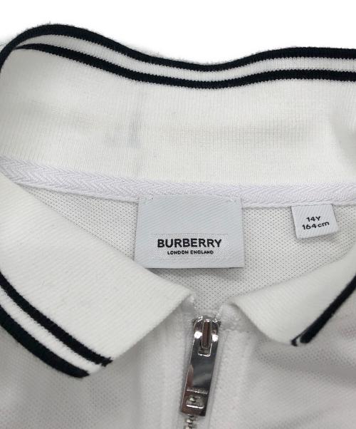 BURBERRY（バーバリー）BURBERRY (バーバリー) ノバチェックハーフジップワンピース ホワイト サイズ:14Y 164ｃｍの古着・服飾アイテム