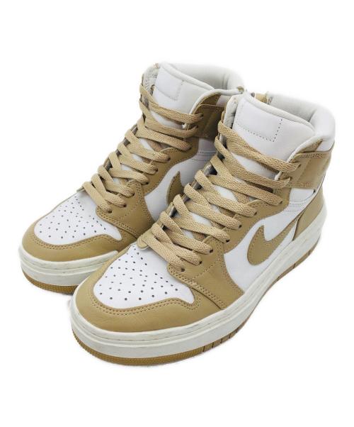 NIKE（ナイキ）NIKE (ナイキ) Air Jordan 1 High Elevate ホワイト×ベージュ サイズ:US8、UK5.5、EUR39、cm25、BR37.5、CN250(250)の古着・服飾アイテム