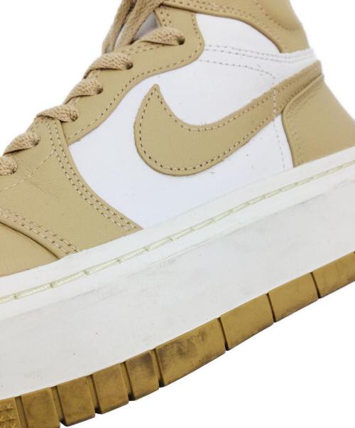 NIKE（ナイキ）NIKE (ナイキ) Air Jordan 1 High Elevate ホワイト×ベージュ サイズ:US8、UK5.5、EUR39、cm25、BR37.5、CN250(250)の古着・服飾アイテム