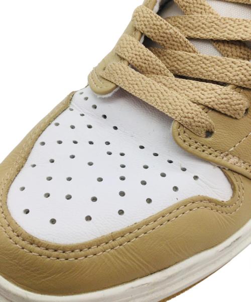 NIKE（ナイキ）NIKE (ナイキ) Air Jordan 1 High Elevate ホワイト×ベージュ サイズ:US8、UK5.5、EUR39、cm25、BR37.5、CN250(250)の古着・服飾アイテム