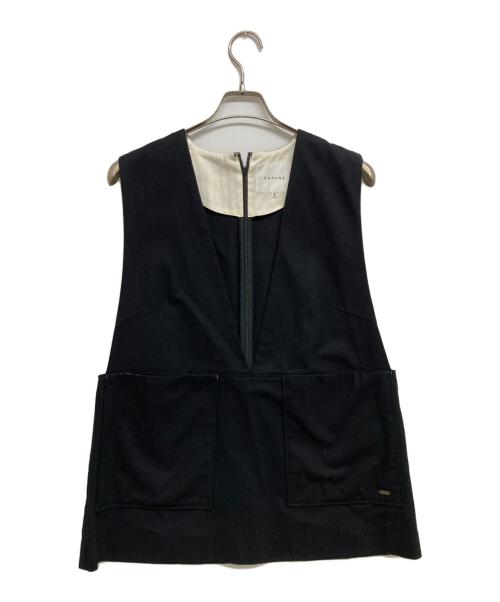 CADUNE（カデュネ）CADUNE (カデュネ) ジレ ブラック サイズ:38の古着・服飾アイテム