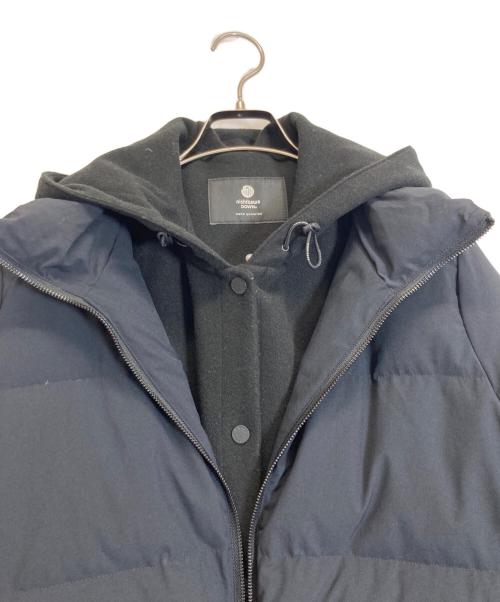 nano・universe（ナノ・ユニバース）nano・universe (ナノ・ユニバース) 西川ダウン (ニシカワダウン) 2WAY異素材フードダウン ネイビー サイズ:Sの古着・服飾アイテム