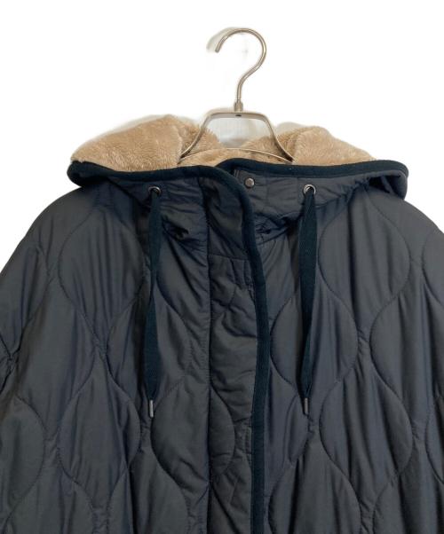 FRAMeWORK（フレームワーク）FRAMeWORK (フレームワーク) キルティングボア２WAYフーディコート ブラック サイズ:FREEの古着・服飾アイテム