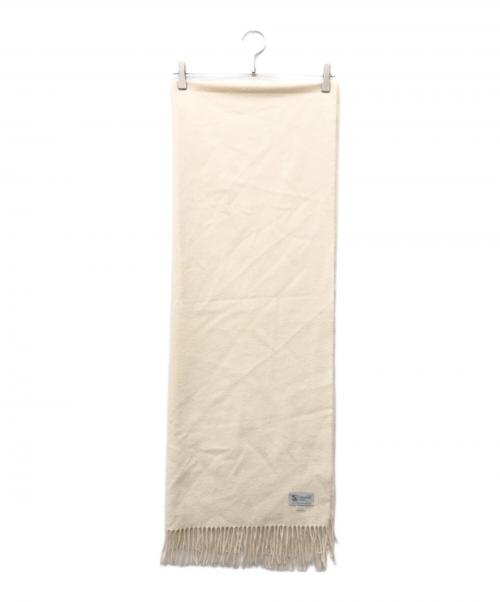 JOHNSTONS OF ELGIN（ジョンストンズオブエルガン）JOHNSTONS OF ELGIN (ジョンストンズオブエルガン) カシミヤ大判ストール エクリュ サイズ:下記参照の古着・服飾アイテム