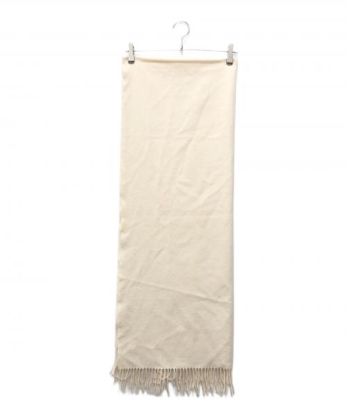 JOHNSTONS OF ELGIN（ジョンストンズオブエルガン）JOHNSTONS OF ELGIN (ジョンストンズオブエルガン) カシミヤ大判ストール エクリュ サイズ:下記参照の古着・服飾アイテム