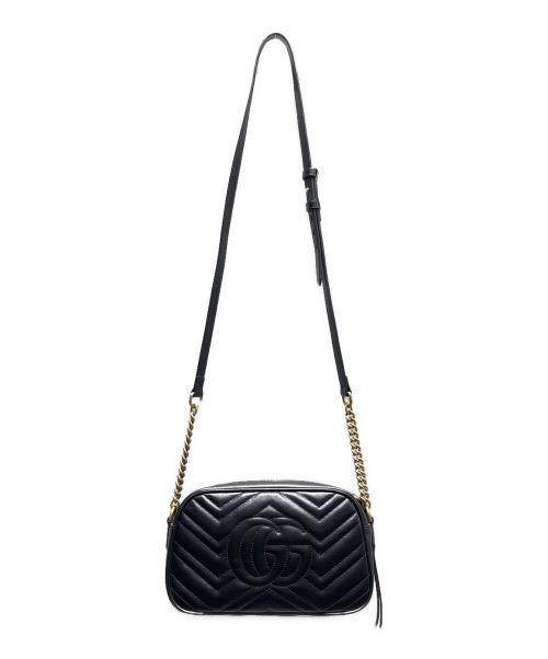 GUCCI（グッチ）GUCCI (グッチ) ショルダーバッグ/チェーン/レザー/447632 ブラック サイズ:-の古着・服飾アイテム