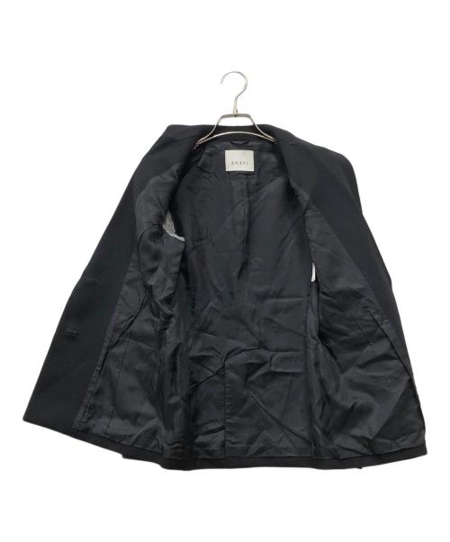 ANAYI（アナイ）ANAYI (アナイ) ドライツイルピークド ジャケット ブラック サイズ:36の古着・服飾アイテム
