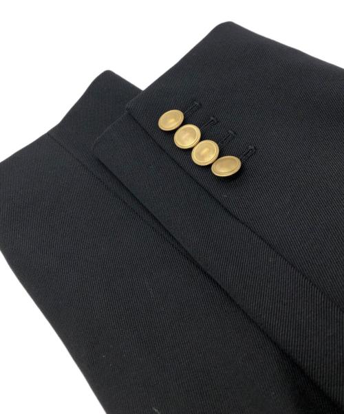 ANAYI（アナイ）ANAYI (アナイ) ドライツイルピークド ジャケット ブラック サイズ:36の古着・服飾アイテム