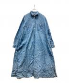 HARVESTYハーベスティー）の古着「DENIM WORK SHIRT DRESS/デニムシャツワンピース」｜インディゴ