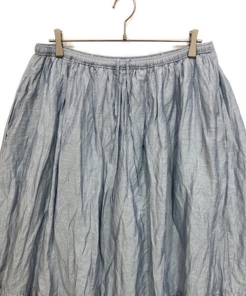 journal standard luxe（ジャーナルスタンダード ラックス）journal standard luxe (ジャーナルスタンダード ラックス) エアワッシャー キリカエギャザースカート ブルー サイズ:freeの古着・服飾アイテム