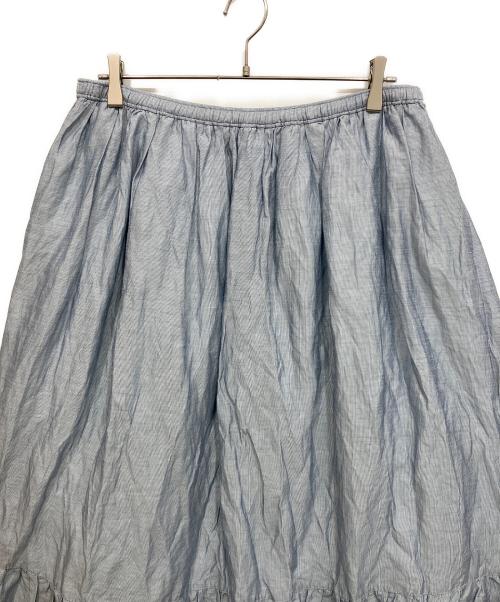 journal standard luxe（ジャーナルスタンダード ラックス）journal standard luxe (ジャーナルスタンダード ラックス) エアワッシャー キリカエギャザースカート ブルー サイズ:freeの古着・服飾アイテム