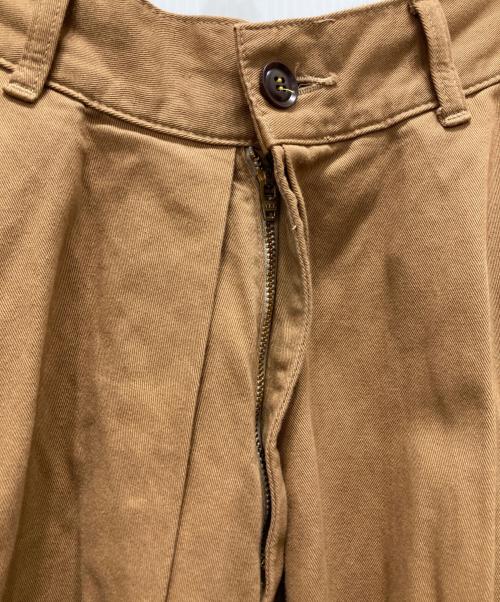 HARVESTY（ハーベスティー）HARVESTY (ハーベスティー) チノクロス カルメンキュロット ブラウン サイズ:2の古着・服飾アイテム