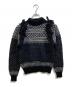 HYKE（ハイク）の古着「NORDIC FRINGE SWEATER」｜ブラック