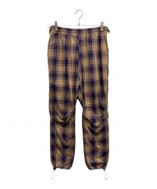 nonnative（ノンネイティブ）の古着「HIKER EASY PANTS COTTON TYPEWRITER TARTAN CHECK」｜ベージュ×パープル