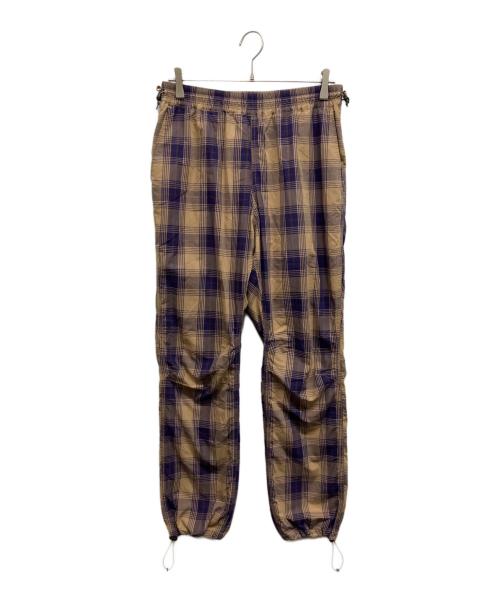 nonnative（ノンネイティブ）nonnative (ノンネイティブ) HIKER EASY PANTS COTTON TYPEWRITER TARTAN CHECK ベージュ×パープル サイズ:2の古着・服飾アイテム