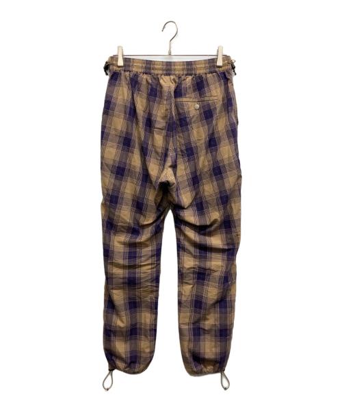 nonnative（ノンネイティブ）nonnative (ノンネイティブ) HIKER EASY PANTS COTTON TYPEWRITER TARTAN CHECK ベージュ×パープル サイズ:2の古着・服飾アイテム