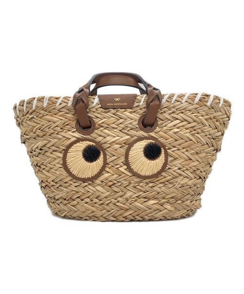 ANYA HINDMARCH（アニヤ・ハインドマーチ）ANYA HINDMARCH (アニヤ・ハインドマーチ) アイズバスケットスモール ナチュラルの古着・服飾アイテム