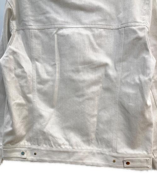 ebure（エブール）EBURE (エブール) リアクティブデニムGジャン ベージュ サイズ:36の古着・服飾アイテム