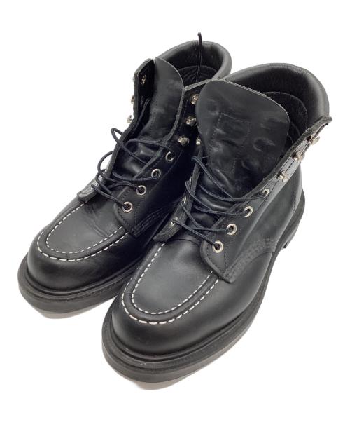 RED WING（レッドウィング）RED WING (レッドウィング) SUPERSOLE 6' MOC-TOE ブラック サイズ:6.5の古着・服飾アイテム