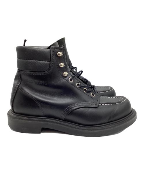 RED WING（レッドウィング）RED WING (レッドウィング) SUPERSOLE 6' MOC-TOE ブラック サイズ:6.5の古着・服飾アイテム