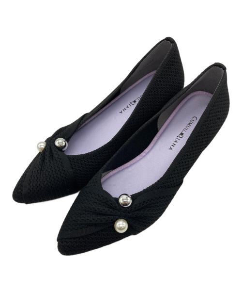 CUMUU DIANA（ダイアナ）CUMUU DIANA (ダイアナ) パンプス ブラック サイズ:24.5の古着・服飾アイテム