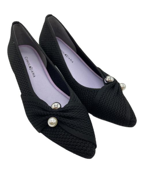 CUMUU DIANA（ダイアナ）CUMUU DIANA (ダイアナ) パンプス ブラック サイズ:24.5の古着・服飾アイテム
