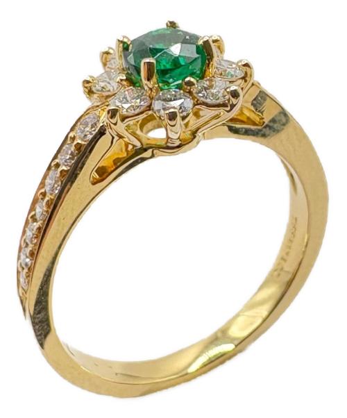 TIFFANY & Co.（ティファニー）Tiffany & Co. (ティファニー アンド コー) コンティニュアスロウリング/エメラルド×ダイヤモンド/K18YG/3.3g サイズ:-の古着・服飾アイテム