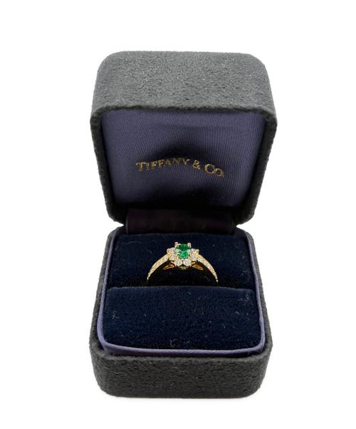TIFFANY & Co.（ティファニー）Tiffany & Co. (ティファニー アンド コー) コンティニュアスロウリング/エメラルド×ダイヤモンド/K18YG/3.3g サイズ:-の古着・服飾アイテム