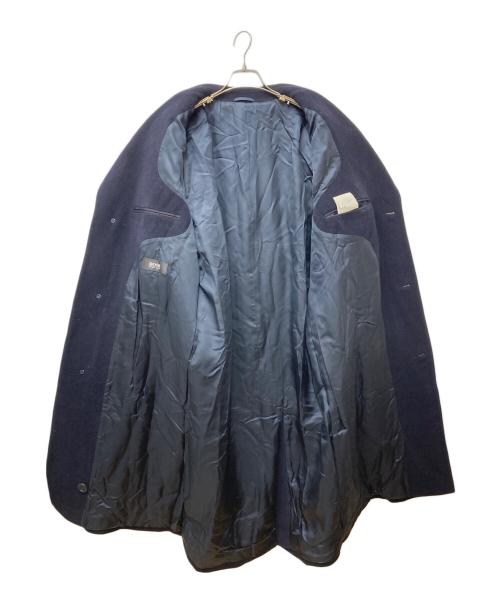 BOSS HUGO BOSS（ボス ヒューゴボス）BOSS HUGO BOSS (ボス ヒューゴボス) ウールチェスターコート ネイビー サイズ:48(М～L)の古着・服飾アイテム