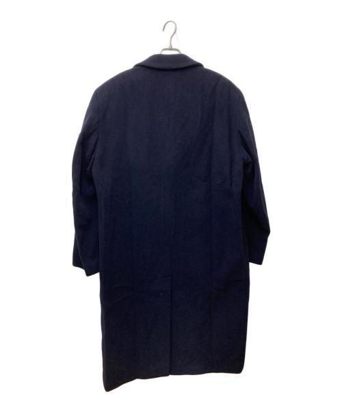 BOSS HUGO BOSS（ボス ヒューゴボス）BOSS HUGO BOSS (ボス ヒューゴボス) ウールチェスターコート ネイビー サイズ:48(М～L)の古着・服飾アイテム