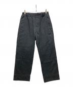 MHLエムエイチエル）の古着「WOOL COTTON DRILL PANTS」｜チャコールグレー