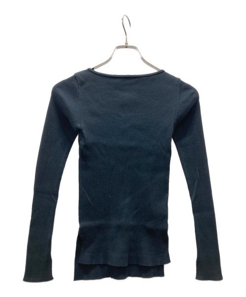 AURALEE（オーラリー）AURALEE (オーラリー) Ron Herman (ロンハーマン) ボートネックリブニット ネイビー サイズ:Sの古着・服飾アイテム
