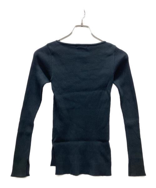 AURALEE（オーラリー）AURALEE (オーラリー) Ron Herman (ロンハーマン) ボートネックリブニット ネイビー サイズ:Sの古着・服飾アイテム