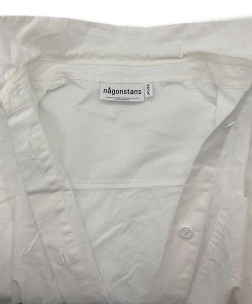 nagonstans（ナゴンスタンス）nagonstans (ナゴンスタンス) シャツ ホワイト サイズ:Mの古着・服飾アイテム
