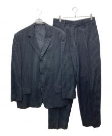 Y's for men（ワイズフォーメン）の古着「ストライプセットアップスーツ　MR-J91-201/MR-P94-201」｜ブラック