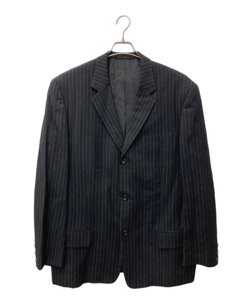 Y's for men（ワイズフォーメン）Y's for men (ワイズフォーメン) ストライプセットアップスーツ　MR-J91-201/MR-P94-201 ブラック サイズ: 4&5(L&LL)の古着・服飾アイテム