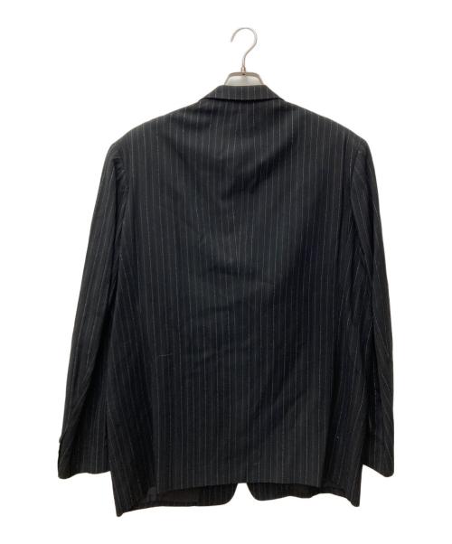 Y's for men（ワイズフォーメン）Y's for men (ワイズフォーメン) ストライプセットアップスーツ　MR-J91-201/MR-P94-201 ブラック サイズ: 4&5(L&LL)の古着・服飾アイテム