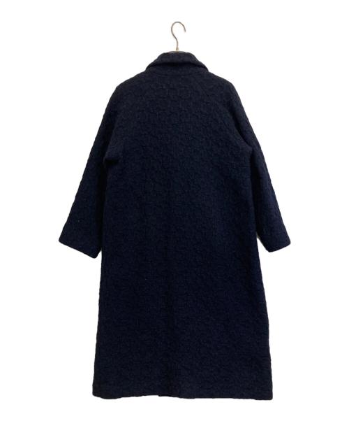 BLUE BLUE（ブルーブルー）BLUE BLUE (ブルーブルー) ショールカラーコート ネイビーの古着・服飾アイテム