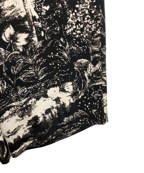 HARDY NOIR（アルディーノアール）HARDY NOIR (アルディーノアール) Wood-Blockprint Like パンツ ブラック×アイボリー サイズ:36の古着・服飾アイテム